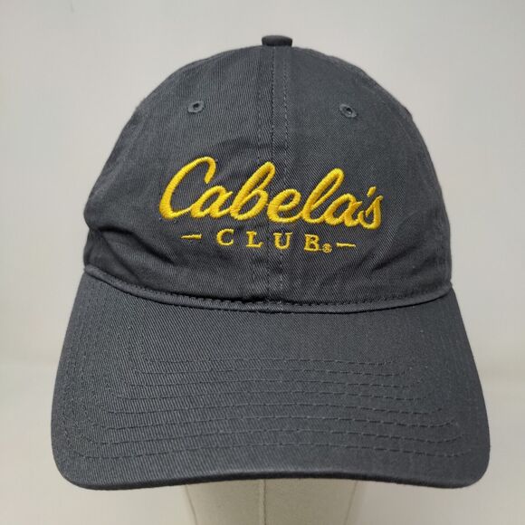 Cabela's Club Men's Slideback Hat Gray Size OSFM Embroidered Logo - Picture 2 of 11